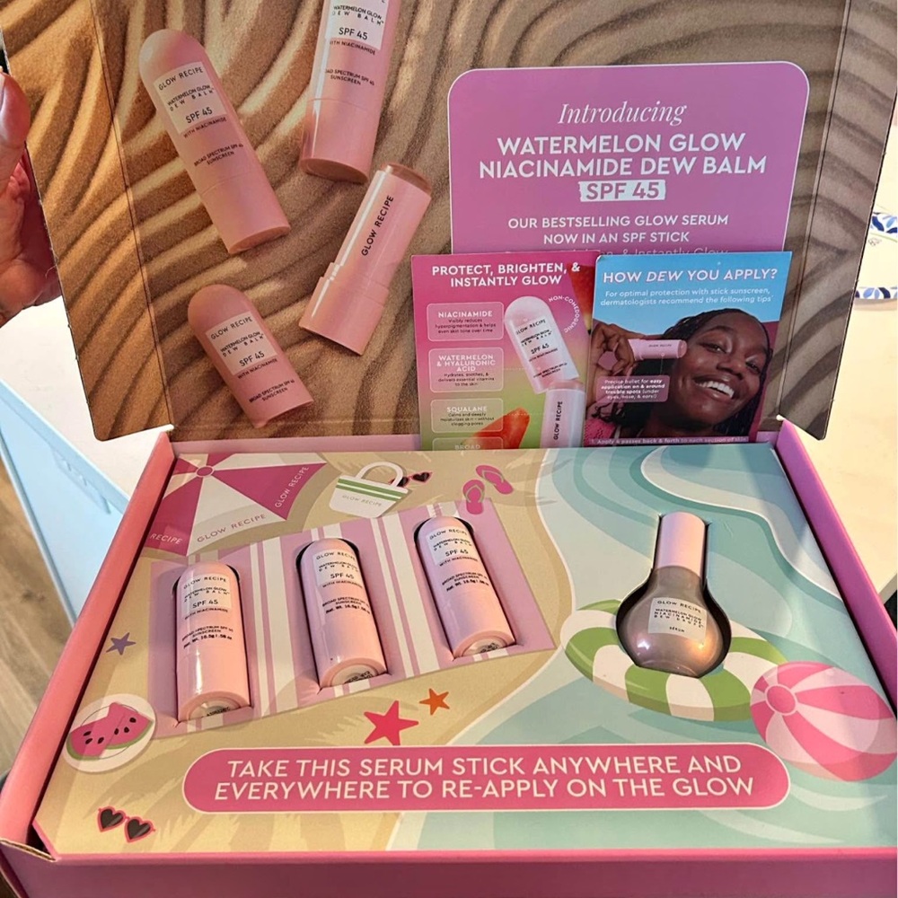 Rare set Glow Recipe 4 piece not sold in store